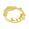 Ocean Theme Alloy Open Back Bezel Pendants PALLOY-F321-03A-G-2