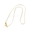 1MM Brass Boston Link Chain Adjustable Slider Necklaces NJEW-M108-31G-2