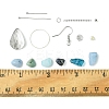 DIY Brass & Natural Gemstone Chips Dangle Earrings Jewelry Making Kits DIY-FS0006-85-5