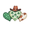 Saint Patrick's Day Opaque Printed Acrylic Pendants OACR-A045-05C-1