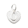 925 Sterling Silver Heart with Capital Letter Charms STER-S009-13O-S-1