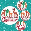 8Pcs 8 Style Christmas Decorative Wooden Door Sign FIND-SZ0005-74-3