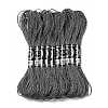 10 Skeins 12-Ply Metallic Polyester Embroidery Floss OCOR-Q057-A09-1