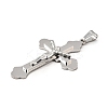 304 Stainless Steel Big Pendants STAS-R171-01P-2