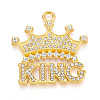 Alloy Rhinestone Pendants PALLOY-N182-13G-1