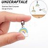 4Pcs 2 Colors 304 Stainless Steel European Dangle Charms STAS-UN0034-28-2