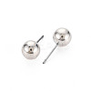 CCB Plastic Ball Stud Earrings for Women EJEW-S213-01I-F06B-RS-2