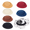 6Pcs 6 Colors EVA Cloth Teardrop Fascinator Hat Base for Millinery AJEW-FG0003-20-1