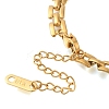 Ion Plating(IP) 304 Stainless Steel Panther Chain Bracelets for Women Men BJEW-H613-02G-3