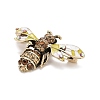 Bee Enamel Pin with Rhinestone JEWB-A004-21AG-2