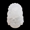 Natural White Jade Carved Pendants G-S384-01B-1
