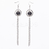 Natural Gemstone Dangle Earrings EJEW-JE02510-2