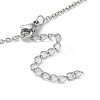 Ion Plating(IP) 304 Stainless Steel Pendant Necklaces NJEW-P286-01P-3