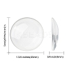 Transparent Glass Cabochons LS-GGLA-R026-45mm-2