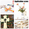 15Pcs 3 Styles Unfinished Wood Cross Pendants WOOD-AR0001-31-6