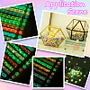 630Pcs 3 Colors Luminous Lucky Star Origami Paper DIY-SC0027-37-5