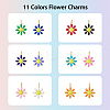 Ion Plating(IP) 44Pcs 11 Colors 304 Stainless Steel Charms STAS-DC0013-01-3