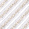 Fabric with Plastic Beads Ribbon OCOR-FG0001-29-1