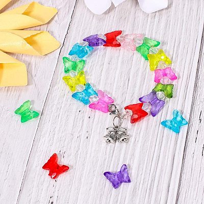 Transparent Acrylic Beads TACR-PH0001-10-1