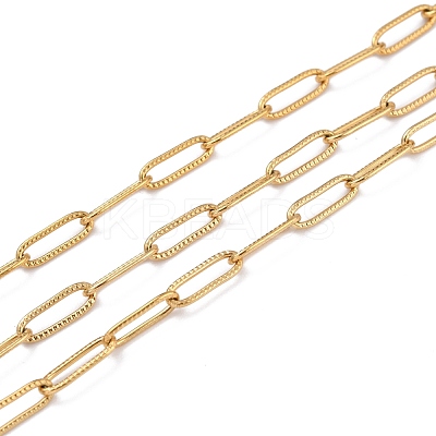 304 Stainless Steel Paperclip Chains CHS-D033-06G-01-1