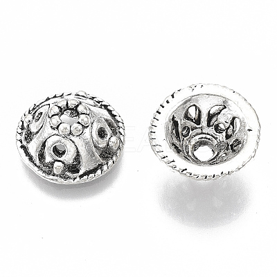 Tibetan Style Alloy Bead Caps TIBE-N006-05AS-LF-1