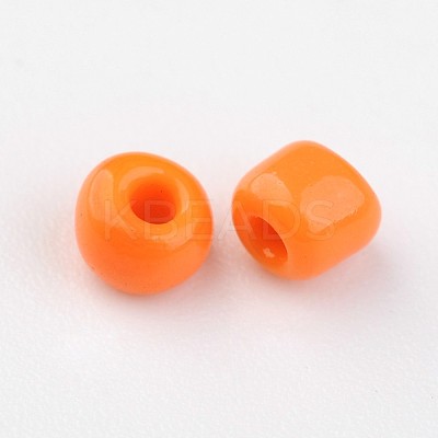 8/0 Opaque Colours Round Glass Seed Beads X-SEED-A010-3mm-50-1