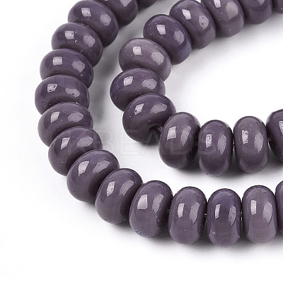 Opaque Solid Color Glass Beads Strands LS-GLAA-ZX008-8mm-18S-1