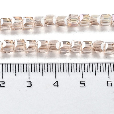 Electroplate Glass Bead Strands EGLA-J028-4x4mm-AB17-1
