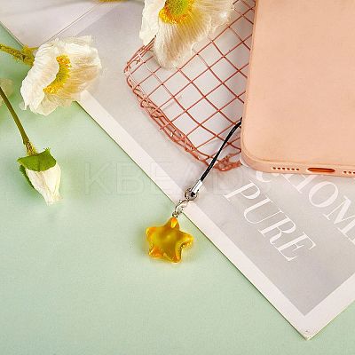 Sea Animals Resin Pendant Mobile Straps HJEW-SW00036-1