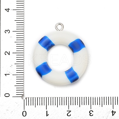 Opaque Resin Pendants RESI-A047-01B-1