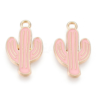 Light Gold Plated Alloy Pendants ENAM-T009-12B-1