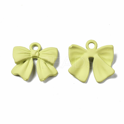 Spray Painted Alloy Pendants PALLOY-Q434-008C-NR-1