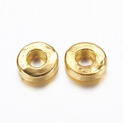 Tibetan Style Alloy Beads TIBEB-P002-07G-RS-1