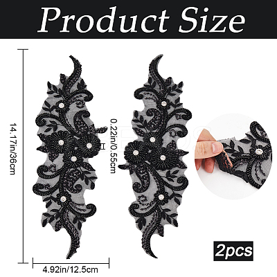 Sew on Flower Appliques PATC-WH0005-42A-1