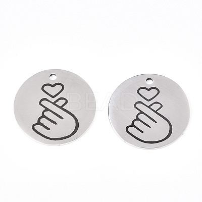 Non-Tarnish 201 Stainless Steel Pendants LS-STAS-T064-38P-29-1