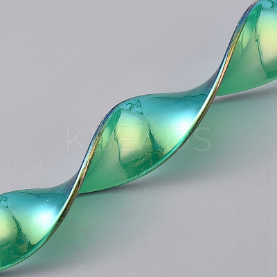 PVC Plastic Spiral Reflective Birds Repellent Safety Rod AJEW-WH0021-53B-1