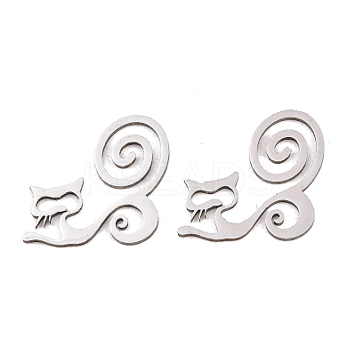 201 Stainless Steel Pendants STAS-B135-10P-1