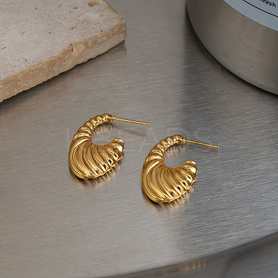 Geometric 304 Stainless Steel Stud Earrings for Women YH9196-1