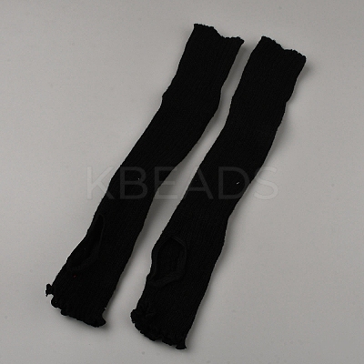 Acrylic Fiber Yarn Leg Warmers Socks AJEW-WH20064-45A-1
