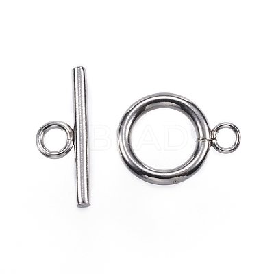 Tarnish Resistant 304 Stainless Steel Toggle Clasps STAS-E147-33P-1