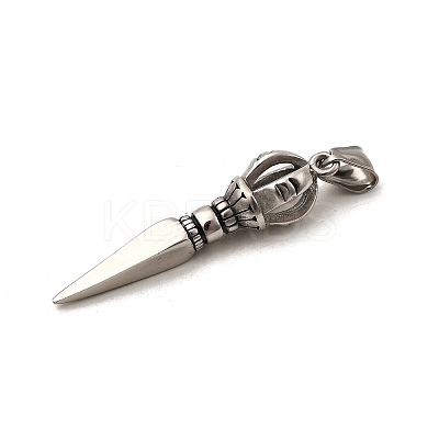 304 Stainless Steel Big Pendants STAS-H385-02AS-1