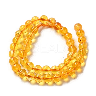 Natural Quartz Crystal Beads Strands G-C076-6mm-6-1