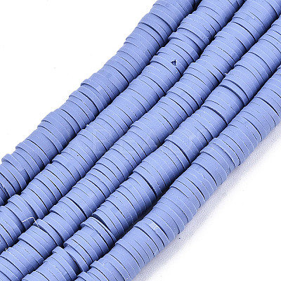 Handmade Polymer Clay Beads Strands LS-CLAY-R089-8mm-023-1