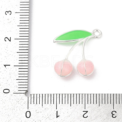 Alloy Enamel Pendants PALLOY-R151-43P-01-1