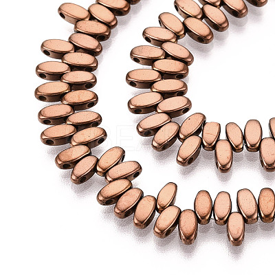 Electroplated Synthetic Non-magnetic Hematite Beads Strands G-T139-65C-1