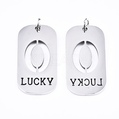 Non-Tarnish 201 Stainless Steel Pendants STAS-T044-220P-0-1