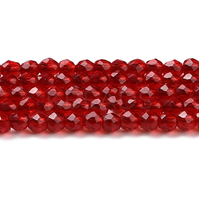 Transparent Glass Beads Strands GLAA-H021-04-24-1