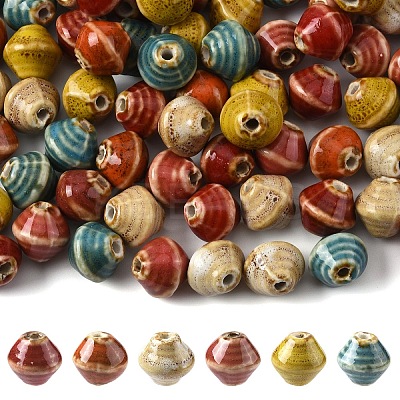20Pcs Handmade Porcelain Beads PORC-YW0001-43A-1