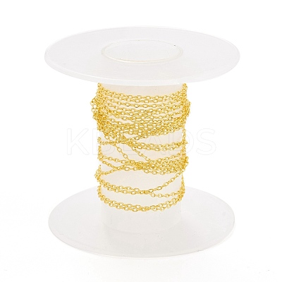 Brass Cable Chains CHC-D030-14G-RS-1