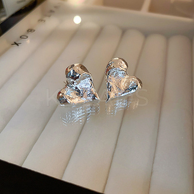 Silver Needle Silver Earrings Fashion Metal Earrings Simple Design Earrings TV7290-15-1